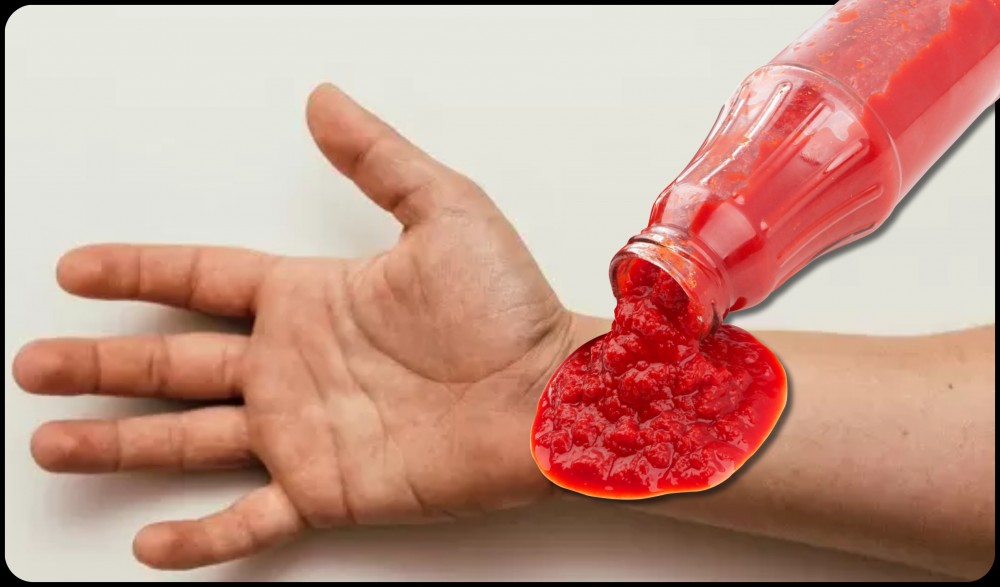 A uns încheitura mâinii cu ketchup ca să-și sperie iubita. O femeie din Italia i-a trimis ambulanța și poliția